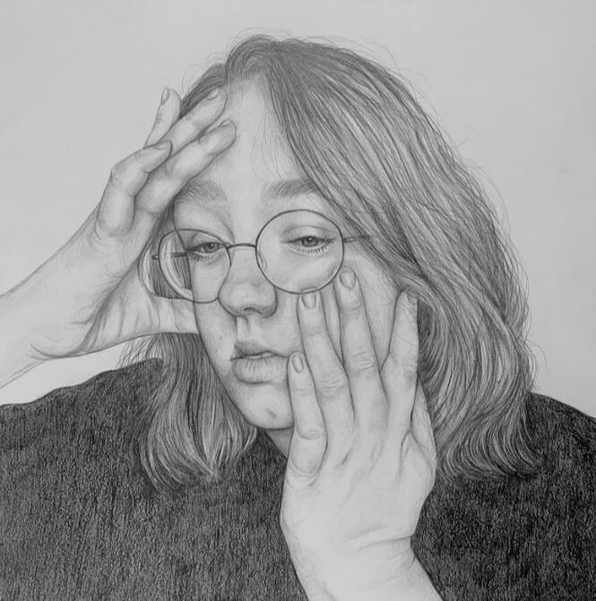 Burnout, Graphite Pencil on paper, 19x26, 2023