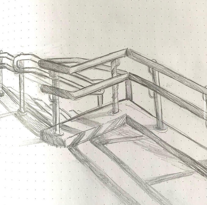 Untitled, Graphite on paper, 2023