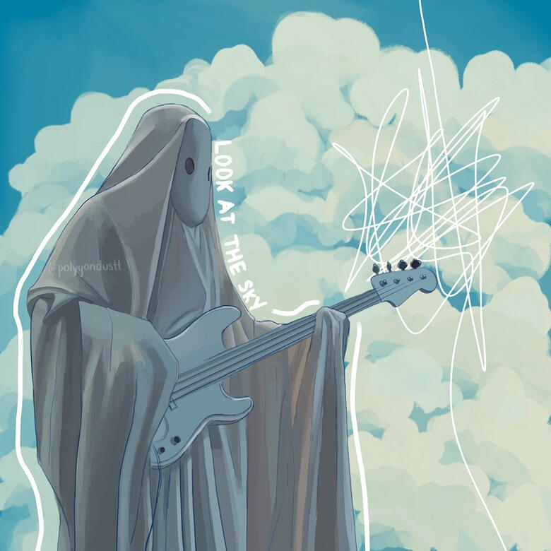 Look At The Sky, Digital Painting, 2022